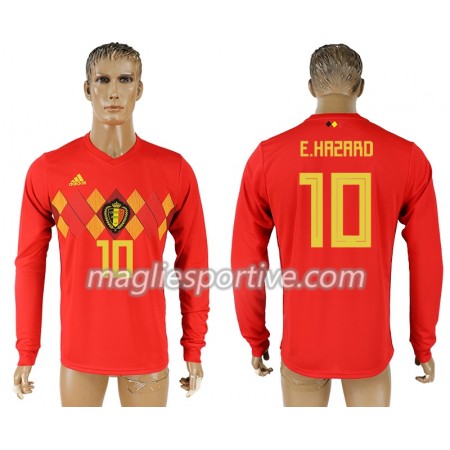 Completo Calcio Belgio Eden Hazard 10 Divisa Prima Mondiali 2018 ML