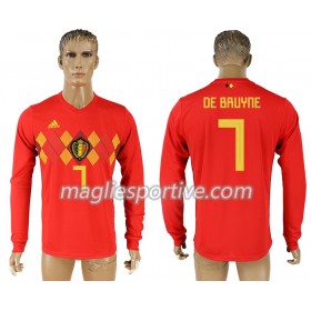 Completo Calcio Belgio Kevin De Bruyne 7 Divisa Prima Mondiali 2018 ML