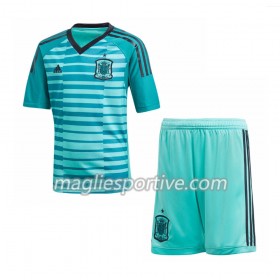 Completo Calcio Spagna Portiere Bambino Divisa Prima Mondiali 2018