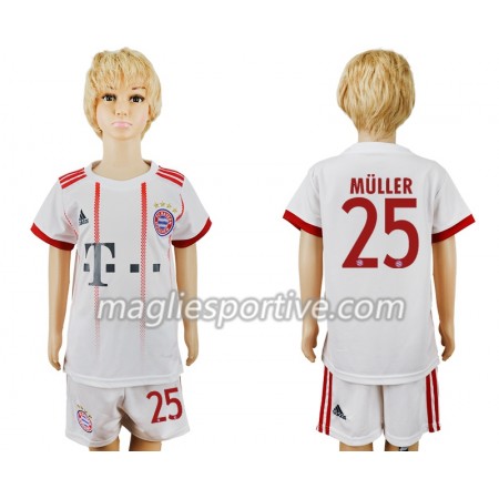 Completo Calcio Bayern Monaco Thomas Muller 25 Bambino Divisa Terza 2018