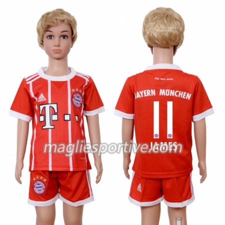 Completo Calcio Bayern Monaco James Rodriguez 11 Bambino Divisa Prima 2018