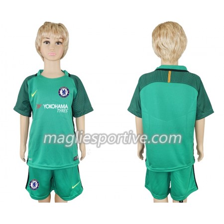 Completo Calcio Chelsea Portiere Bambino Divisa Prima 2018