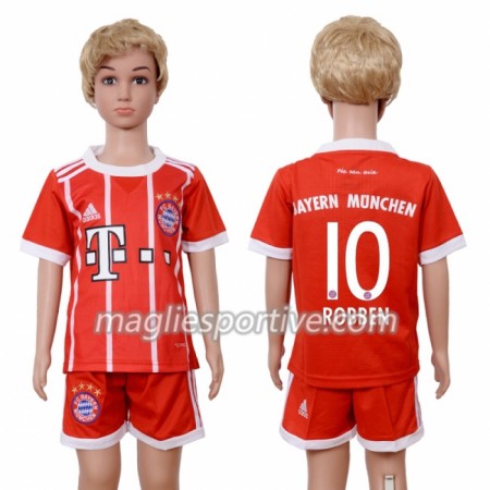 Completo Calcio Bayern Monaco Arjen Robben 10 Bambino Divisa Prima 2018