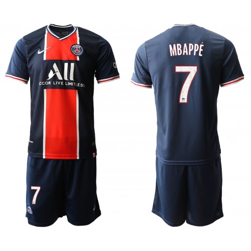 Completo Calcio Paris Saint Germain Kylian Mbappé 7 Bambino Divisa Prima  2020/2021
