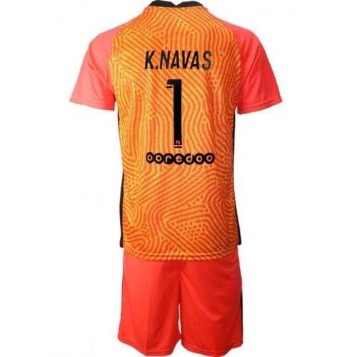Completo Calcio Paris Saint Germain Keylor Navas 1 Portiere Bambino Divisa  Prima 2020/2021