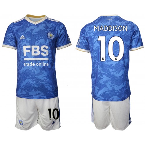 Completo Calcio Leicester City James Maddison 10 Bambino Divisa Prima 2021/ 2022